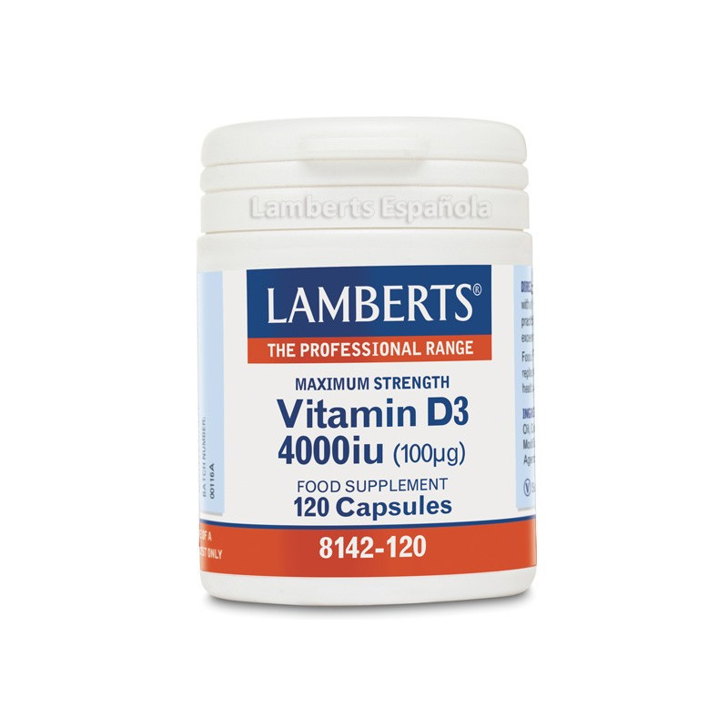 VITAMINA D3 4000UI 120CAP