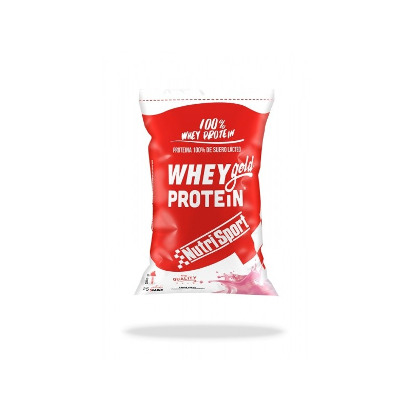 WHEY GOLD PROTEIN 500GR FRESA (NUTRISPORT)