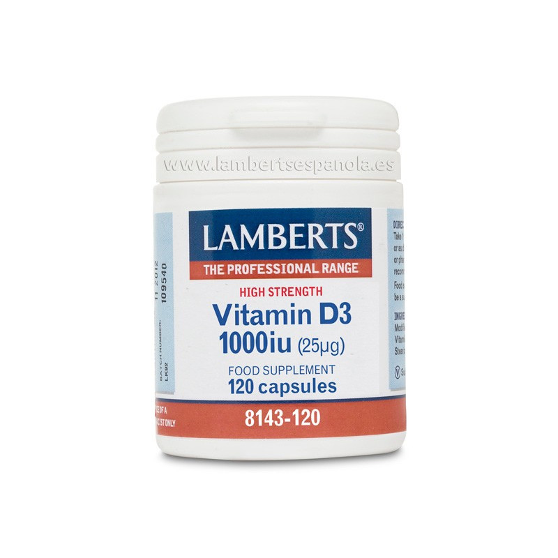 VITAMINA D3 1000UI 120PERLAS