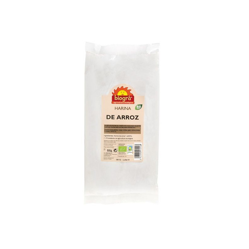 HARINA ARROZ BLANCO 500GR (Biogra)