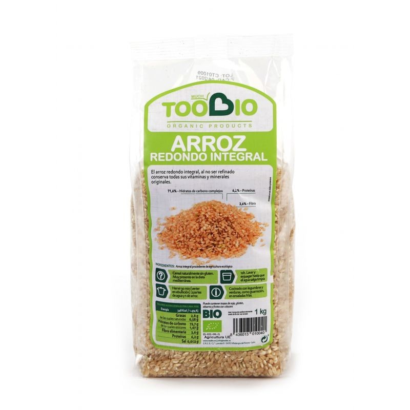 ARROZ REDONDO INTEGRAL 1kl (TooBio)