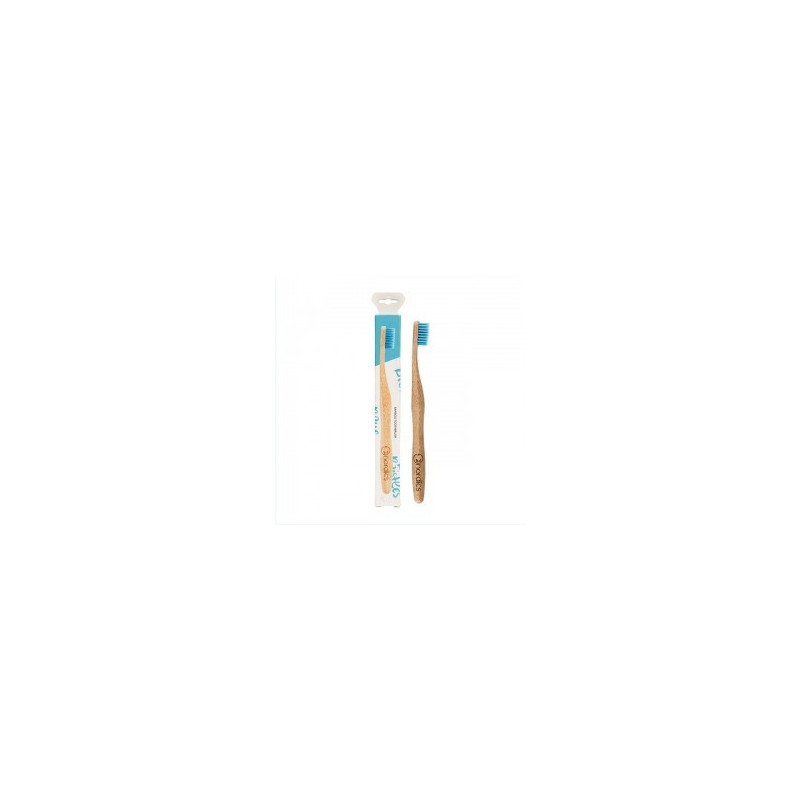 CEPILLO BAMBU AZUL ADULTO