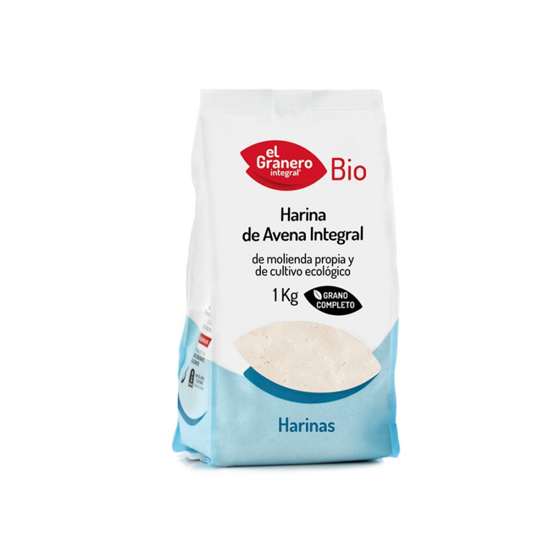 HARINA AVENA INTEGRAL BIO 1KG (El Granero)
