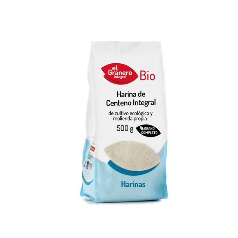 HARINA CENTENO INTEGRAL BIO 500gr (El Granero)