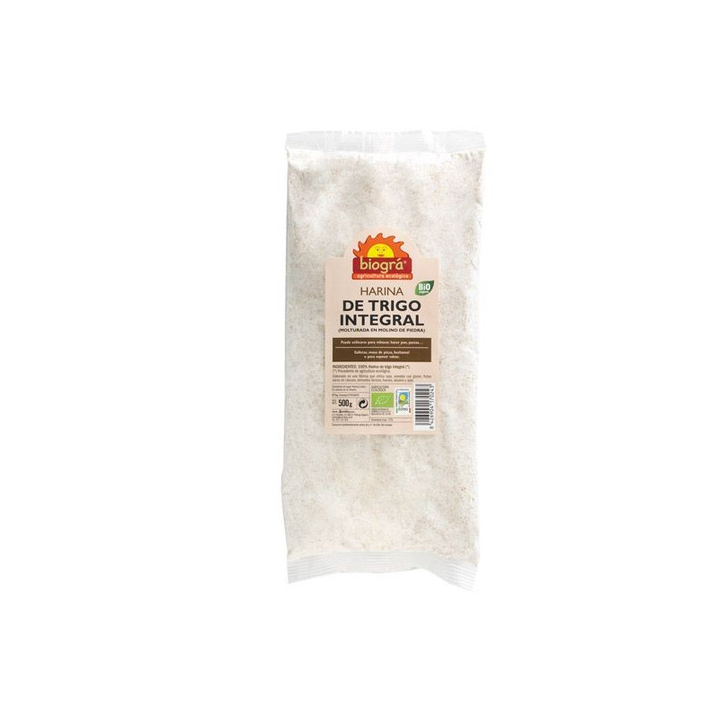 HARINA TRIGO INTEGRAL 500GR (Biogra)