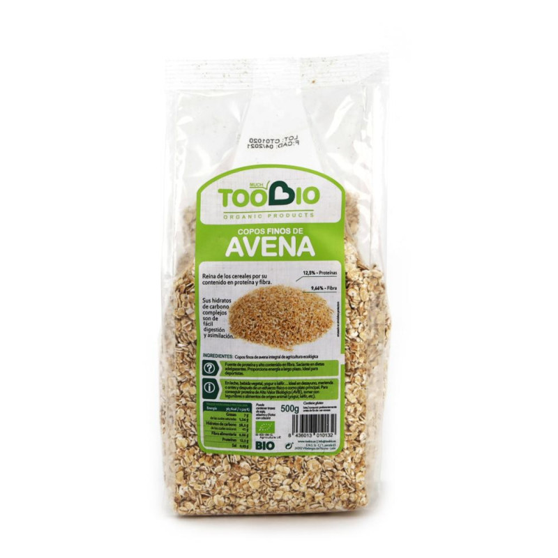 COPOS AVENA FINOS 500GR bio (TooBio)