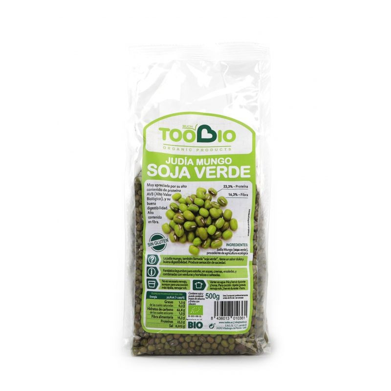 SOJA VERDE MUNGO 500gr bio (TooBio)