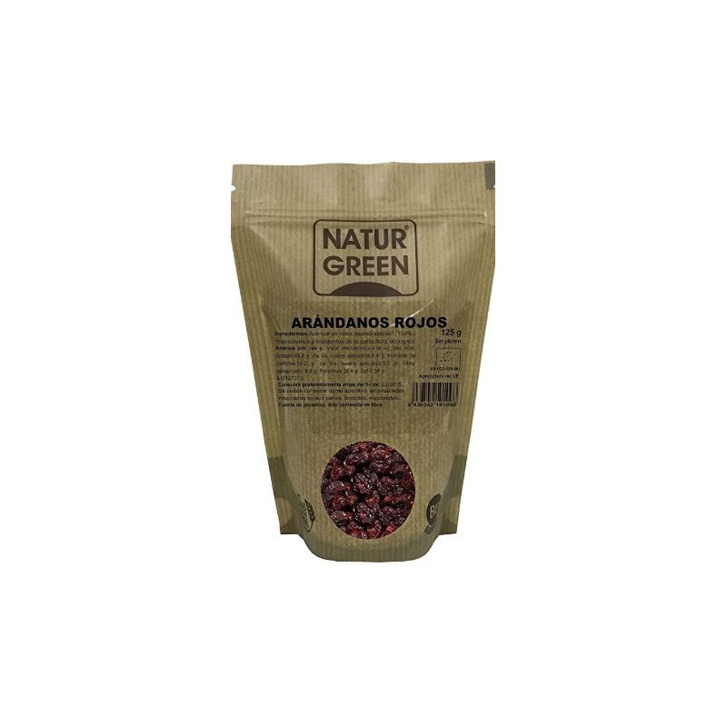 ARANDANOS ROJOS DESHIDRATADOS 125GR (Naturgreen)