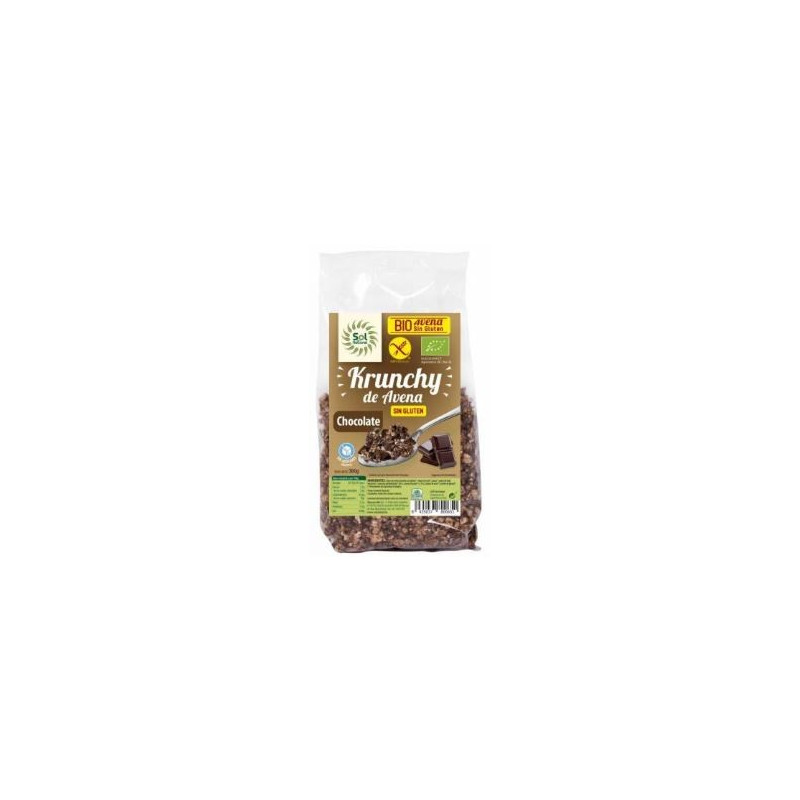 KRUNCHY AVENA CHOCOLATE S/GLUTEN 350GR(Sol Natural