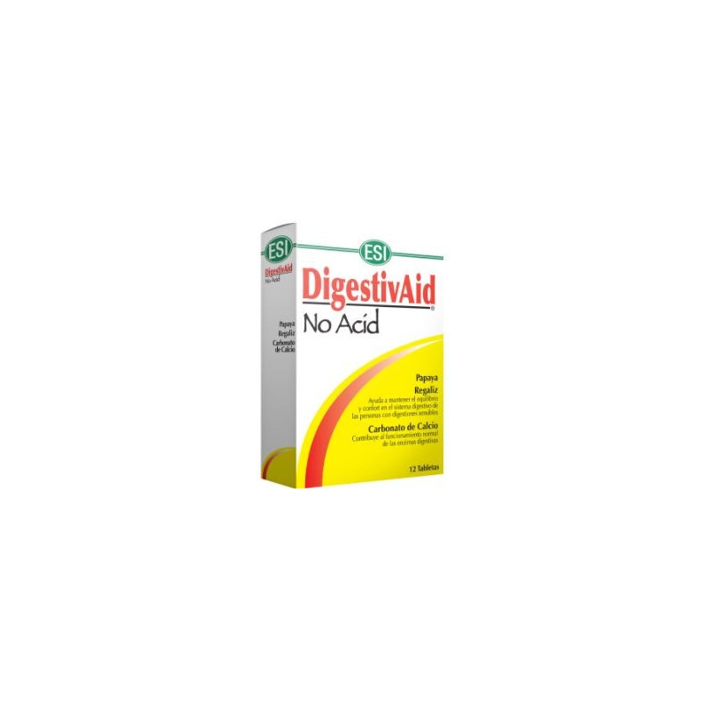 DIGESTIVAID NO ACID 12 MASTICABLES