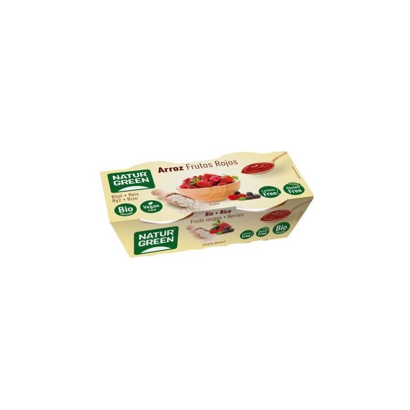 POSTRE ARROZ FRUTOS ROJOS BIO 2X125GR (Naturgreen)