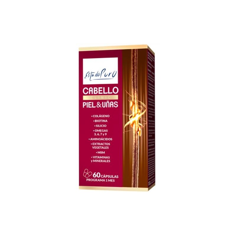 CABELLO PIEL UÑAS 60cap (Estado Puro)
