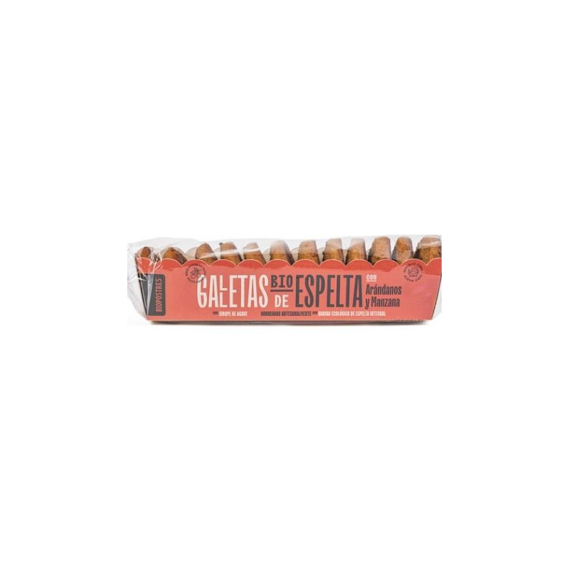GALLETA ESPELTA ARANDANOS MANZANA 150GR (Biopostre