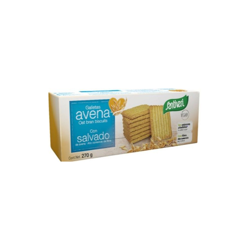 GALLETAS AVENA SALVADO 270GR (Santiveri)