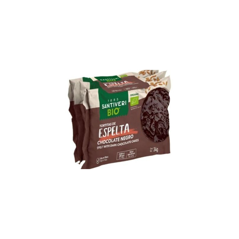 TORTITAS ESPELTA CHOCOLATE NEGRO (Santiveri)