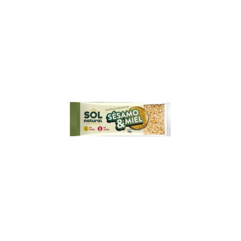 BARRITA SESAMO MIEL 50GR (Sol Natural)